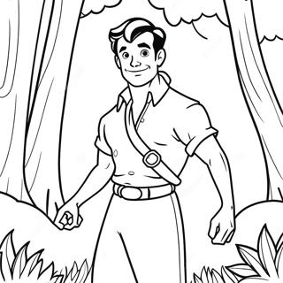 Page A Colorier Gaston Dans La Foret 44733-37177