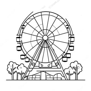 Grande Roue Pages À Colorier