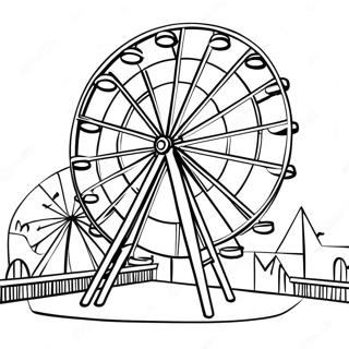 Page A Colorier Grande Roue Coloree A La Foire 44743-37199