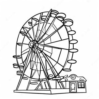 Page A Colorier Grande Roue Coloree A La Foire 44743-37200