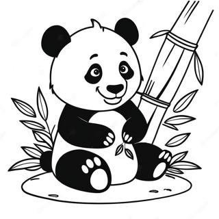 Page A Colorier Panda Mignon Parmi Les Bambous 44783-37228