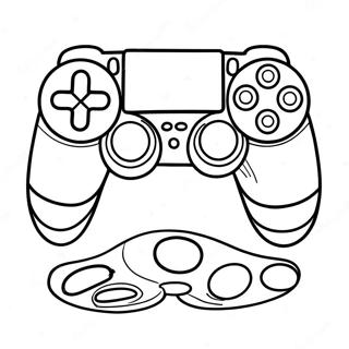 Page A Colorier De La Manette Playstation 44803-37245