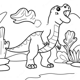 Page A Colorier De Lexposition De Dinosaures 44813-37249