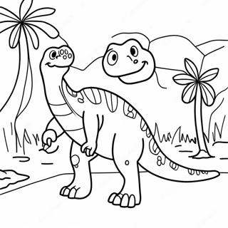 Page A Colorier De Lexposition De Dinosaures 44813-37250