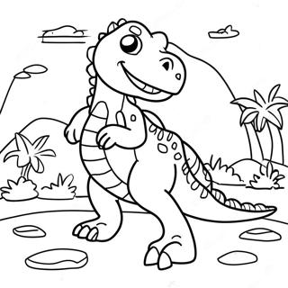 Page A Colorier De Lexposition De Dinosaures 44813-37251