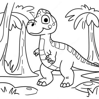 Page A Colorier De Lexposition De Dinosaures 44813-37252