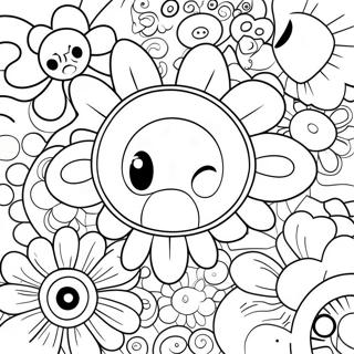 Page A Colorier De Takashi Murakami 44822-37255