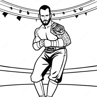 Page A Colorier De Cm Punk Dans Le Ring 44853-37281