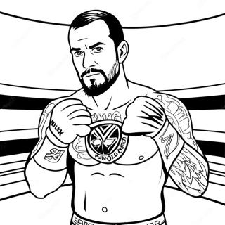 Page A Colorier De Cm Punk Dans Le Ring 44853-37282