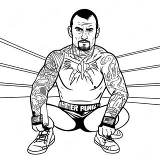 Page A Colorier De Cm Punk Dans Le Ring 44853-37283