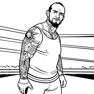 Page A Colorier De Cm Punk Dans Le Ring 44853-37284