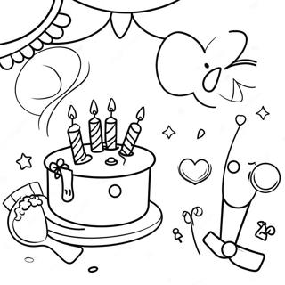 4ème Anniversaire Pages À Colorier