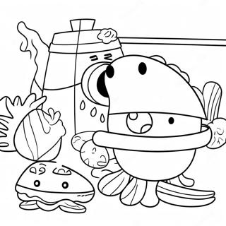 Page A Colorier De Festin De Thanksgiving De Spongebob 44892-37306