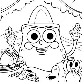 Page A Colorier De Festin De Thanksgiving De Spongebob 44892-37308