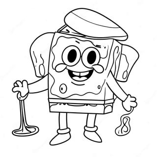 Page A Colorier De Costume De Pelerin De Spongebob 44893-37311