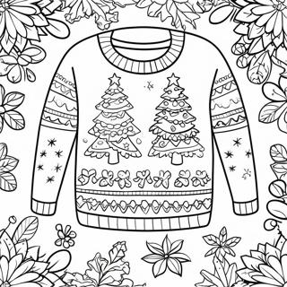 Page A Colorier De Pull De Noel Moche 4491-3612