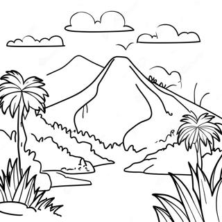 Page A Colorier Du Paysage Du Honduras 45053-37449