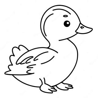 Page A Colorier Du Mignon Caneton Colvert 45073-37463