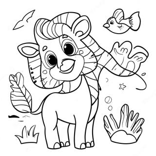 Page A Colorier Animaux Du Zoo 451-360