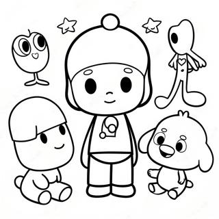 Page A Colorier Pocoyo Et Ses Amis 4522-3637