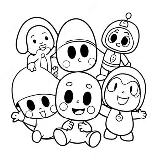 Page A Colorier Pocoyo Et Ses Amis 4522-3639