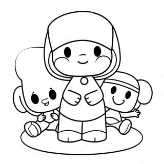 Page A Colorier Pocoyo Et Ses Amis 4522-3640