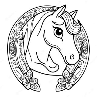 Page A Colorier De Fer A Cheval Porte Bonheur 45234-37582