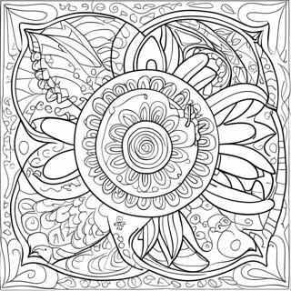 Page A Colorier De Motifs Mola 45243-37586