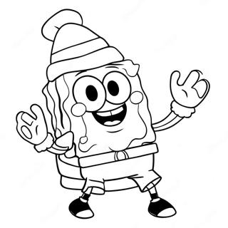 Page A Colorier Spongebob De Noel 45253-37579