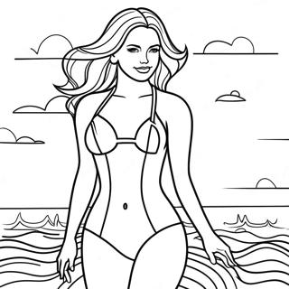 Maillot De Bain Pages À Colorier