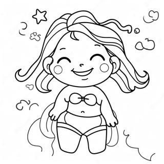 Page A Colorier Maillot De Bain Dete Mignon 45304-37635