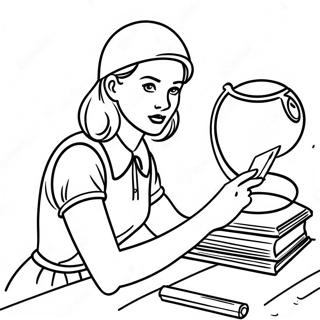 Page A Colorier Nancy Drew Resolvant Des Mysteres 45334-37661