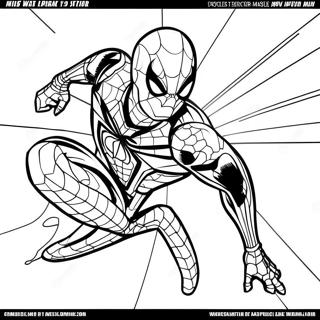 Page A Colorier Iron Spider De La Guerre De Linfini 45373-37685