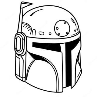 Page A Colorier Le Casque Iconique De Boba Fett 45394-37707