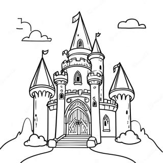 Page A Colorier Chateau Medieval 45453-37742