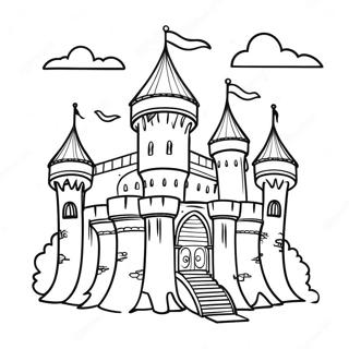 Page A Colorier Chateau Medieval 45453-37743