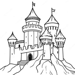 Page A Colorier Chateau Medieval 45453-37744