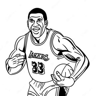 Page A Colorier De Magic Johnson 45503-37779