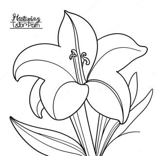 Page A Colorier De Lys De Paques Colore 45524-37803