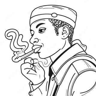 Page A Colorier Pop Smoke 45583-37862