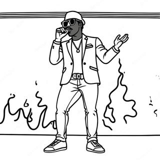 Page A Colorier Pop Smoke En Performance Sur Scene 45584-37859