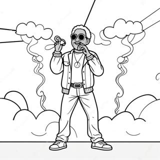 Page A Colorier Pop Smoke En Performance Sur Scene 45584-37860