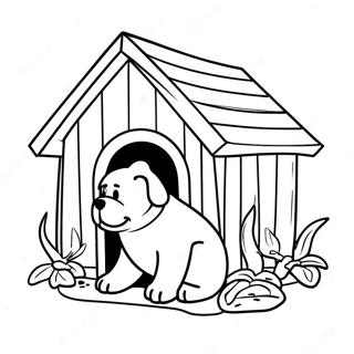 Maison De Chien Pages À Colorier