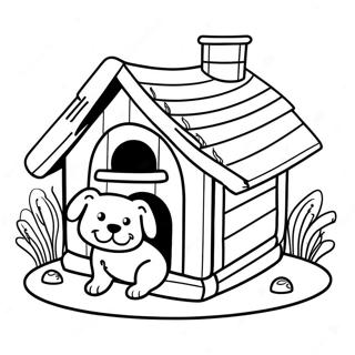 Page A Colorier Maison De Chien 45613-37874