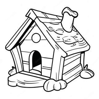 Page A Colorier Maison De Chien 45613-37875