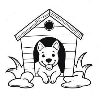 Page A Colorier Maison De Chien 45613-37876