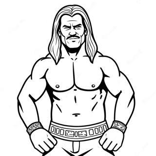 Page A Colorier Wwe Superstar En Pose Daction 4562-3670