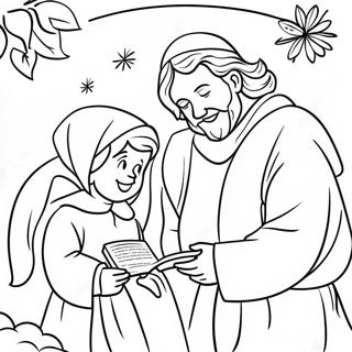 Verset Biblique De Noël Pages À Colorier