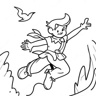 Page A Colorier Aventure Avec Peter Pan 4572-3680