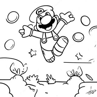 Page A Colorier Super Mario Sautant Par Dessus Des Ennemis 45754-37998